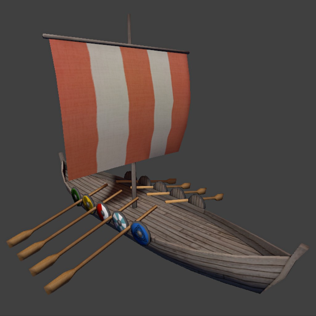 Lowpoly Viking ship preview image 1